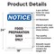 Signmission Food Preparation Sink Only, 18 in W x Rectangle, Aluminum OS-2PACK-NS-A-1824-V-12836 - alternate 6